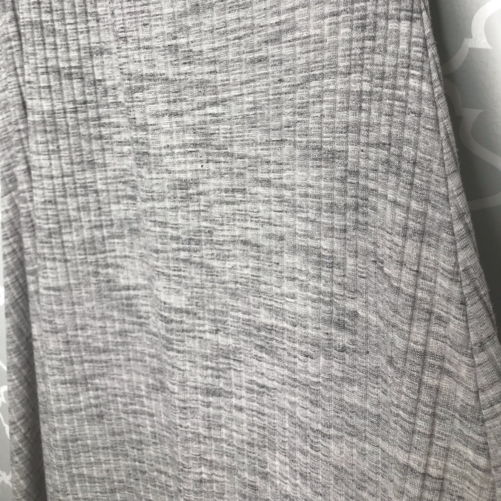 One Shoulder Raffle Gray Dress - Picture 6 of 6